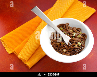 Soba-Nudeln Stockfoto