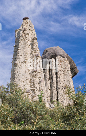 Les Demoiselles Coiffées Sauze-du-Lac, Lac du Serre-Ponçon. Stockfoto