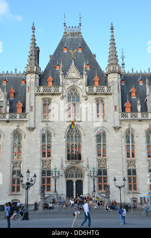 Landgericht, Markt, Brügge, Belgien Stockfoto