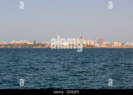 Dakar-Skyline von Goree Island, Senegal. Stockfoto