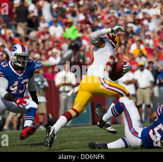 24. August 2013, übernimmt Landover, MD FedEx Field Washington Redskins Büffel-Rechnungen für Dritte Vorsaison Spiel für 2013. Stockfoto