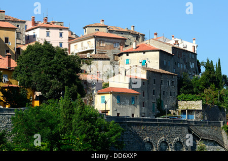 Alte Stadt Labin Istrien Kroatien Adria Küste Stockfoto