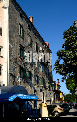 Alte Stadt Labin Istrien Kroatien Adria Küste Stockfoto