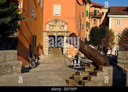 Alte Stadt Labin Istrien Kroatien Adria Küste Stockfoto