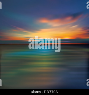 Zusammenfassung Hintergrund mit Wolken und Meer Sonnenaufgang Stockfoto