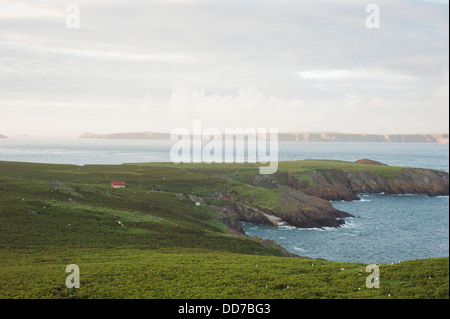 Der Landepunkt bei South Haven, Skokholm, South Pembrokeshire, Wales, Vereinigtes Königreich Stockfoto