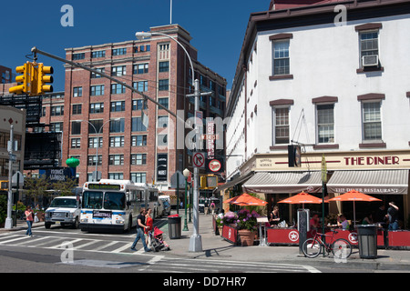 MANHATTAN NEW YORK CITY USA WEST 14. STREET MEAT MARKET PACKING DISTRICT Stockfoto