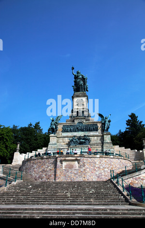 Niederwald Denkmal, Rüdesheim, Hessen, Deutschland Stockfoto