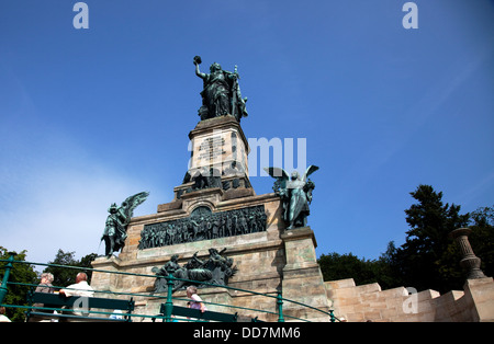 Niederwald Denkmal, Rüdesheim, Hessen, Deutschland Stockfoto