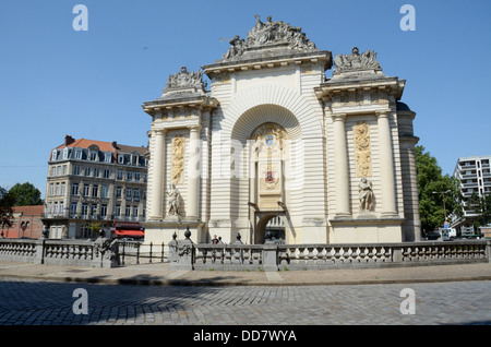 Porte de Paris, Lille, Frankreich. Eines der 3 vorhandenen Stadttore. Stockfoto