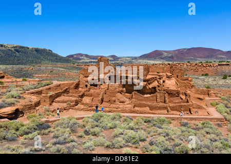 Das Wupatki Pueblo Pueblo Indian Ruinen im Wupatki National Monument in der Nähe von Flagstaff, Arizona, USA Stockfoto