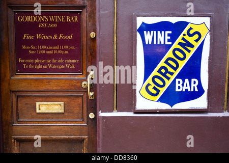 Gordon's Wine Bar Stockfoto