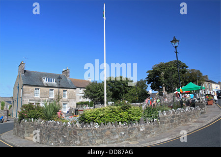 Kreuz, Square, St Davids, Pembrokeshire, Wales, Vereinigtes Königreich, UK, Europa Stockfoto