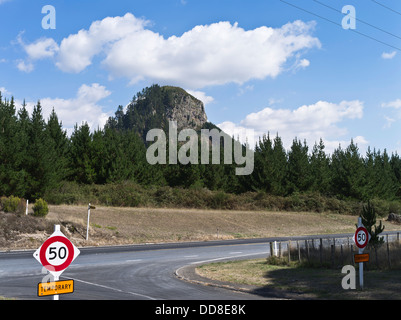 dh Pohaturoa WAIKATO Neuseeland hohe Rhyolith Lavadom vulkanische Stecker crag Stockfoto