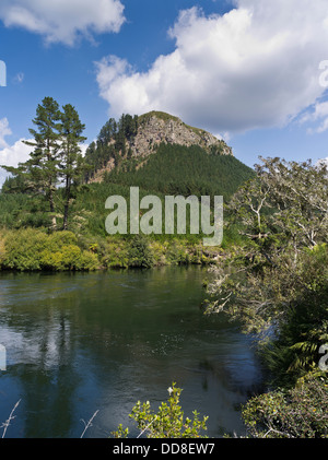 Dh Pohaturoa Waikato, Neuseeland Waikato Fluss hoch Rhyolith lava Dome vulkanischen Plug crag Scenic River Rock Stockfoto