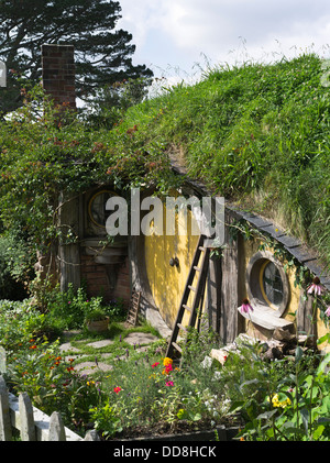 dh HOBBINGEN Neuseeland Hobbits Hütte Tür Garten Film gesetzt Filmseite Herr der Ringe-Filme
