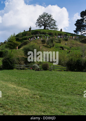 dh Herr der Ringe HOBBITON NEUSEELAND Hobbits Dorf Touren Film Set Film Website Filme Menschen Tourismus hobbit Tour Stockfoto