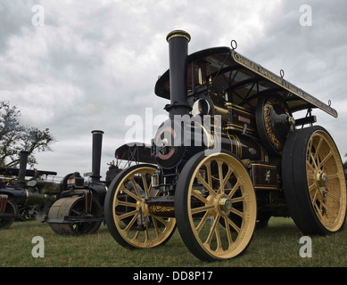 Fowler Dampftraktor an der Astle Park showground Stockfoto