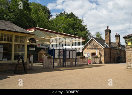 Matlock Zug Bahnhof, Matlock, Derbyshire, der Peak district, England, U.K.,on den restaurierten Rowsley, Matlock Linie Stockfoto