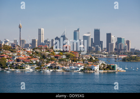 Sydney Skyline von Watsons Bay in Sydney, Australien Stockfoto