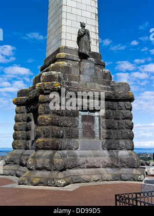 Dh One Tree Hill Auckland New Zealand Maori statue Memorial Obelisken Maori Stockfoto