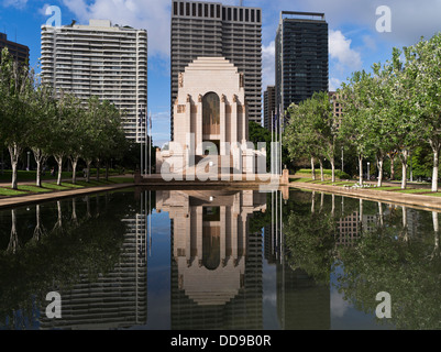 dh Hyde Park SYDNEY Australien Pool von Reflexionen Anzac War Memorial Stockfoto