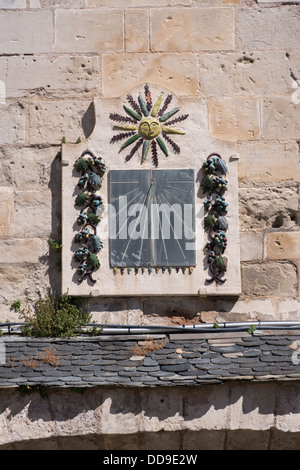 Sonnenuhr in der Stadt von Castres, Midi-Pyrenäen, Frankreich Stockfoto