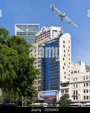 Dh sydney Australien Wolkenkratzer Baukran im Bau Stockfoto