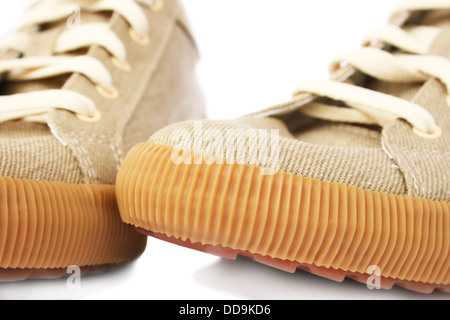 Schuhe, die isoliert auf weißem Hintergrund. Stockfoto