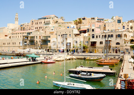 Alten Hafen Jaffa, Tel Aviv - Jaffa, Israel dient heute als ein Fischerei-Hafen und touristische Attraktion Stockfoto