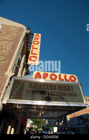 APOLLO THEATER ZEICHEN 125TH STREET HARLEM MANHATTAN NEW YORK CITY USA Stockfoto