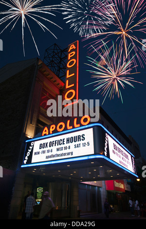 APOLLO THEATER ZEICHEN 125TH STREET HARLEM MANHATTAN NEW YORK CITY USA Stockfoto