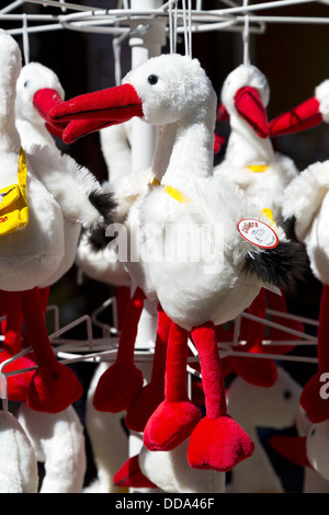 Kleine Ente Puppen in Obernai im Elsass, Frankreich Stockfoto