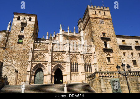 Königliche Kloster von Santa Maria de Guadalupe, Spanien Stockfoto