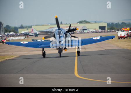 Bearcat ww2 Kampfflugzeuge im Imperial War Museum, Duxford, Flying Legends Air anzeigen 2013 Stockfoto