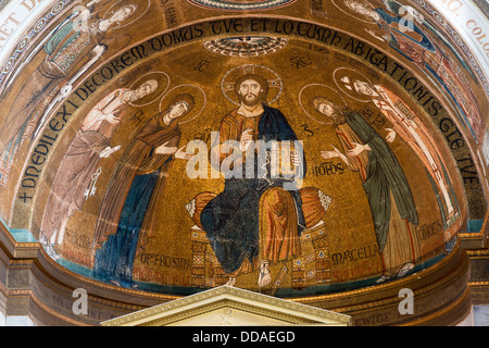 Die Friedenskirche, evangelische Friedenskirche, Marly Gärten auf der grünen Zaun, Park Sanssouci, Potsdam, Deutschland Stockfoto