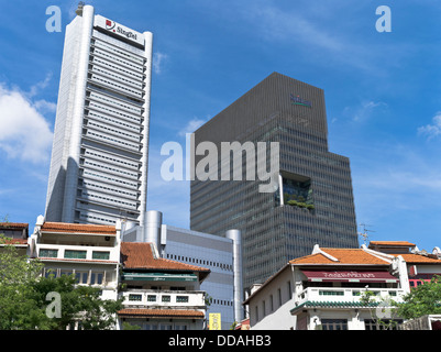 dh BOAT QUAY Singapur neue Altbauten Stockfoto