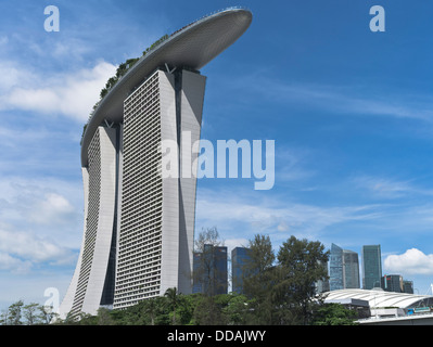 dh SkyPark Marina Bay Sands Hotel MARINA BAY SINGAPORE Resort Moderne Wolkenkratzer-Architektur Stockfoto