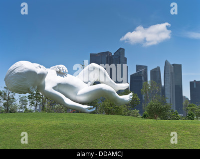 dh Baby Boy Skulptur Garten GÄRTEN AN DER BUCHT VON SINGAPUR ASIA City Wolkenkratzer Skyline Wolkenkratzer Fernost moderne Kunst Stockfoto