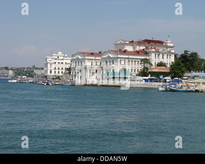 Anblick der Bucht von Sewastopol Stockfoto