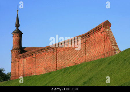 Engel Dekoration auf einem der Türme des Kremls in Kolomna, Russland Stockfoto