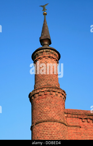 Engel Dekoration auf einem der Türme des Kremls in Kolomna, Russland Stockfoto