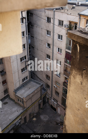 Bukarest, Rumänien, ein Hinterhof in Bukarest Stockfoto