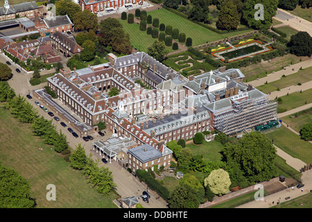 Luftaufnahme des Kensington Palace in London, Heimat von Prinz William und Kate Middleton die Herzogin von Cambridge Stockfoto