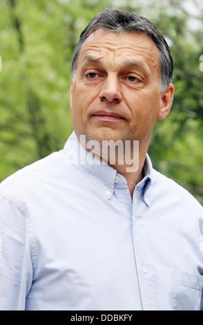 Dunakeszi, Ungarn, Viktor Orban, Fidesz Stockfoto