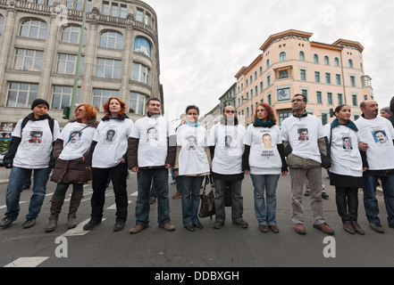 Gedenken-Day-Demonstration unter dem Motto: im Gedenken an die Opfer des NSU, Berlin, Deutschland Stockfoto