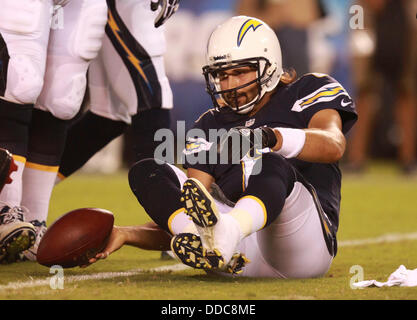 San Diego, Kalifornien, USA. 29. September 2013. Ladegeräte-Quarterback Charlie Whitehurst befand sich auf dem Boden zu oft Donnerstag Nacht. Hayne Palmour IV '' ¢ U-T Credit: U-T San Diego/ZUMAPRESS.com/Alamy Live-Nachrichten Stockfoto