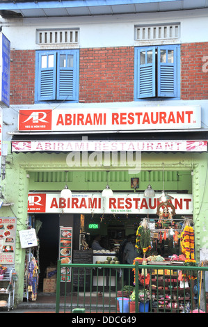 ABIRAMI Restaurant Little India Buffalo Road-Singapur Stockfoto