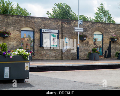 Market Rasen Regionalbahnhof, Lincolnshire, England Stockfoto