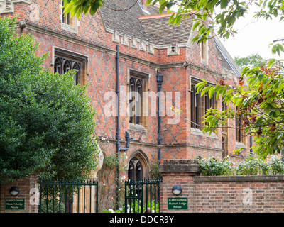 St. Johns College, Master Lodge, Cambridge, England. Stockfoto